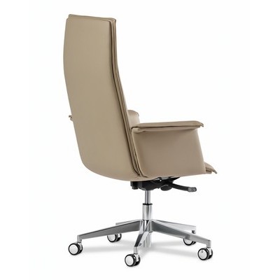 Epsilon Luxe A (Бежевая кожа) Кресло руководителя