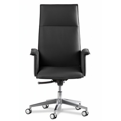 Epsilon Luxe A (Черная кожа) Кресло руководителя