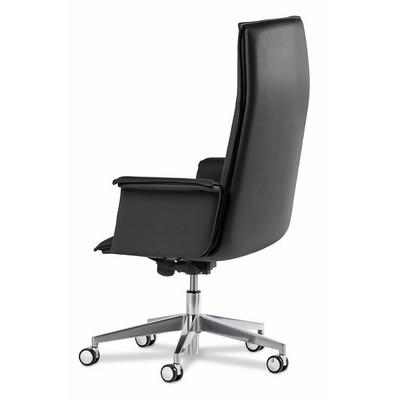 Epsilon Luxe A (Черная кожа) Кресло руководителя