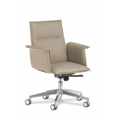 Epsilon Luxe B (Бежевая кожа) Кресло руководителя