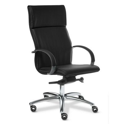 Laguna A (Черная кожа) Кресло руководителя