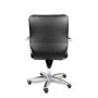 Leeds Chrome B (Черная кожа) Кресло руководителя