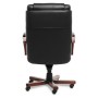 Master A (Черная кожа/темный орех) Кресло руководителя