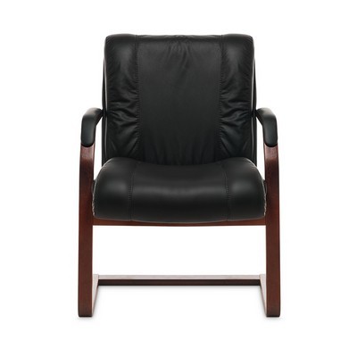 Master C (Черная кожа/темный орех) Конференц-кресло