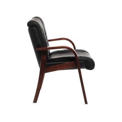 Master D (Черная кожа/темный орех) Конференц-кресло