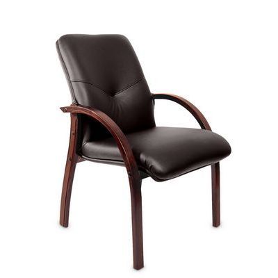 Mercury D (Коричневая кожа/темный орех) Конференц-кресло