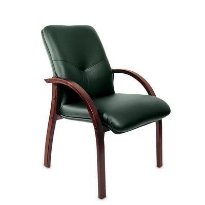 Mercury D (Зеленая кожа/темный орех) Конференц-кресло