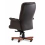 Messina A (Коричневая кожа/темный орех) Кресло руководителя