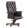 Messina A (Коричневая кожа/темный орех) Кресло руководителя