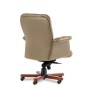 Messina B (Бежевая кожа/темный орех) Кресло руководителя