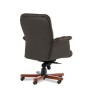 Messina B (Коричневая кожа/темный орех) Кресло руководителя