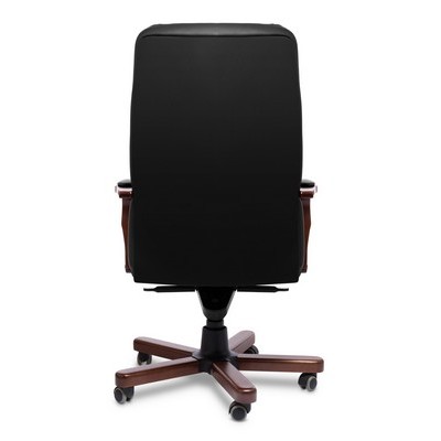 Minister A (Черная кожа/темный орех) Кресло руководителя