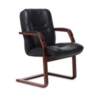 Minister C (Черная кожа/темный орех) Конференц-кресло