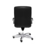 Orion Chrome B (Черная кожа) Кресло руководителя