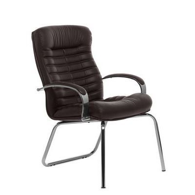 Orion Chrome D (Коричневая кожа) Конференц-кресло