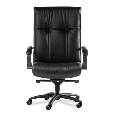 Paris Black A (Черная кожа) Кресло руководителя