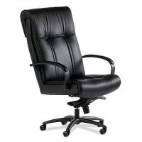 Paris Black A (Черная кожа) Кресло руководителя