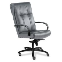 Paris Black A (Серая кожа) Кресло руководителя