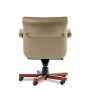 Paris Lux B (Бежевая кожа/темный орех) Кресло руководителя