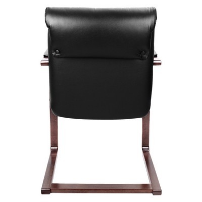 Paris C (Черная кожа/темный орех) Конференц-кресло