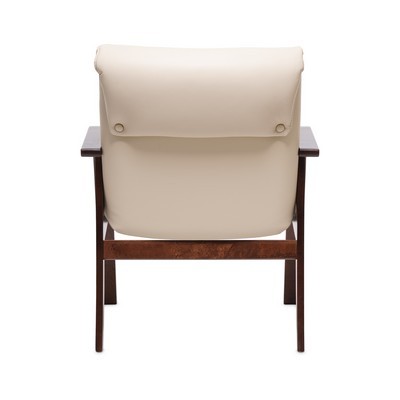 Paris D (Бежевая кожа/темный орех) Конференц-кресло