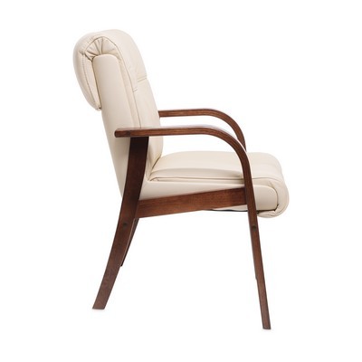 Paris D (Бежевая кожа/темный орех) Конференц-кресло