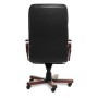 Premier A (Черная кожа/темный орех) Кресло руководителя