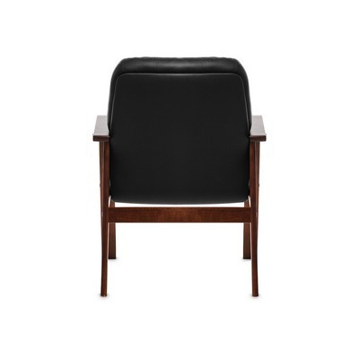 Premier D (Черная кожа/темный орех) Конференц-кресло