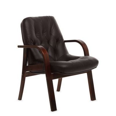 Premier D (Коричневая кожа/темный орех) Конференц-кресло