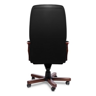 Senator A (Черная кожа/темный орех) Кресло руководителя