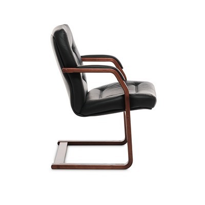 Senator C (Черная кожа/темный орех) Конференц-кресло
