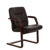 Senator C (Коричневая кожа/темный орех) Конференц-кресло