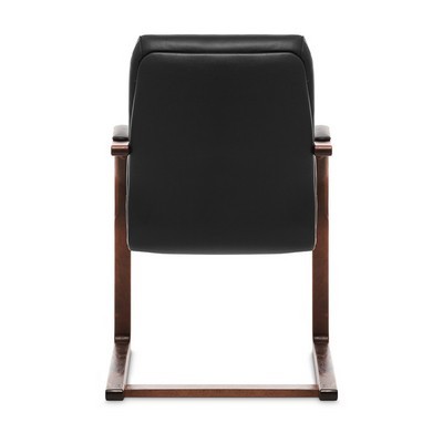 Swing C (Черная кожа/темный орех) Конференц-кресло