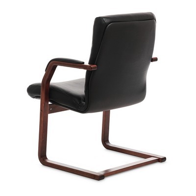 Swing C (Черная кожа/темный орех) Конференц-кресло