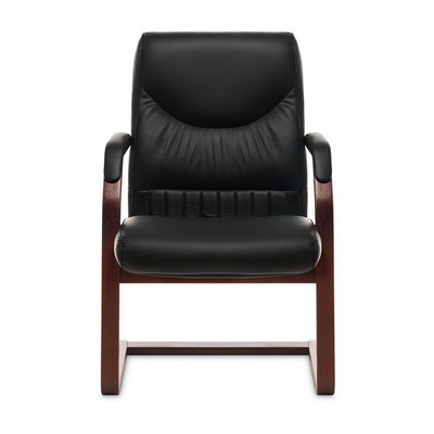 Swing C (Черная кожа/темный орех) Конференц-кресло