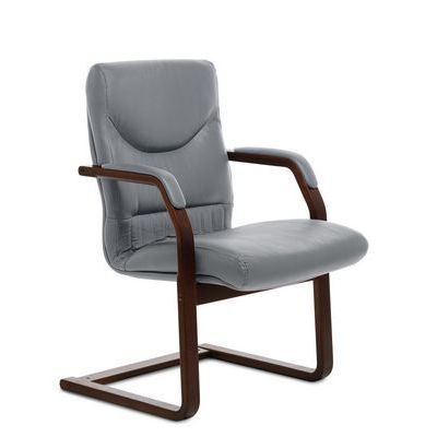 Swing C (Серая кожа/темный орех) Конференц-кресло