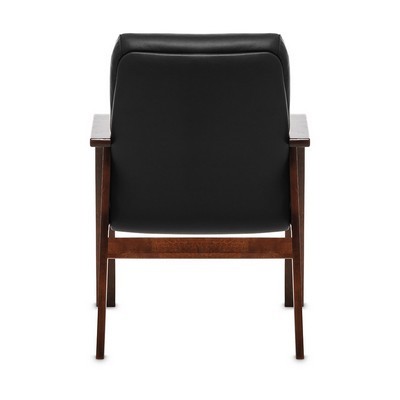 Swing D (Черная кожа/темный орех) Конференц-кресло