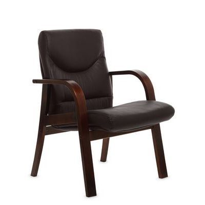 Swing D (Коричневая кожа/темный орех) Конференц-кресло