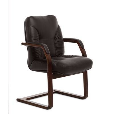 Tango C (Коричневая кожа/темный орех) Конференц-кресло