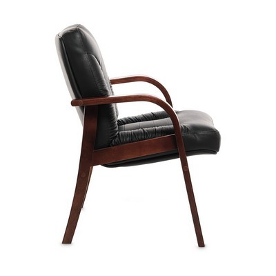 Tango D (Черная кожа/темный орех) Конференц-кресло