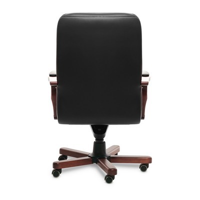 Verona A (Черная кожа/темный орех) Кресло руководителя