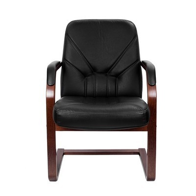 Verona C (Черная кожа/темный орех) Конференц-кресло