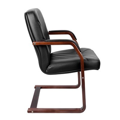 Verona C (Черная кожа/темный орех) Конференц-кресло