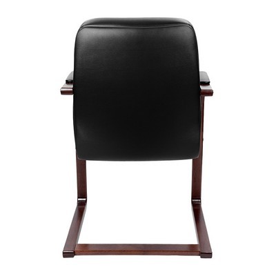 Verona C (Черная кожа/темный орех) Конференц-кресло