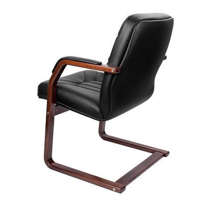 Verona C (Черная кожа/темный орех) Конференц-кресло