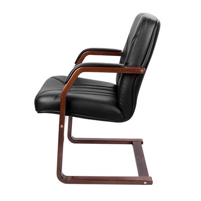 Verona C (Черная кожа/темный орех) Конференц-кресло
