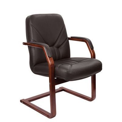 Verona C (Коричневая кожа/темный орех) Конференц-кресло