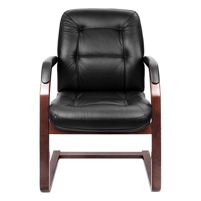 Victoria C (Черная кожа/темный орех) Конференц-кресло