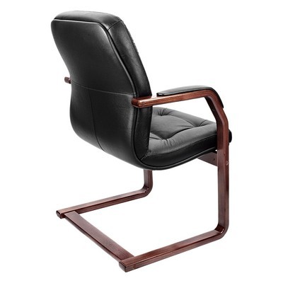 Victoria C (Черная кожа/темный орех) Конференц-кресло