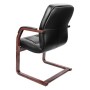 Victoria C (Черная кожа/темный орех) Конференц-кресло